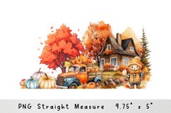 Fall tumbler sublimation glass can, 16 oz glass can wrap Product Image 2