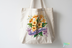 USA State Flowers Embroidery Clipart Product Image 4