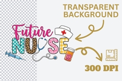 Future Nurse PNG Sublimation Design, Nursing Student Shirt Product Image 4