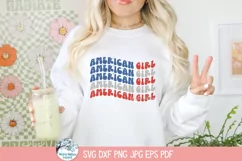 American Girl SVG | 4th of July Patriotic Graphic Product Image 4