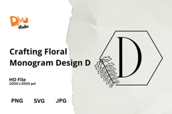 Crafting Floral Monogram Design Product Image 1