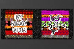 Halloween Inscription | 10 SEAMLESS Skinny tumbler designs Product Image 4