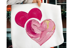 Colorful Brushstroke Valentines PNG, Valentines Day Heart Product Image 4