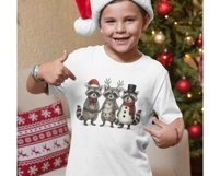 Vintage Christmas Raccoon Png | Christmas Santa Raccoon Product Image 4