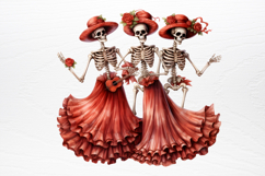 Christmas Skeleton Sublimation PNG Product Image 4