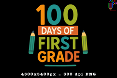 100 Days of First Grade Sublimation Design Product Image 1