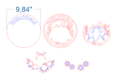 Thanksgiving Welcome SVG laser cut files for Glowforge Product Image 4