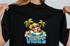 Spring Vibes T-Shirt Design PNG Product Image 4