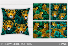 Leopard Pillow Design. Leopard Sublimation Product Image 1