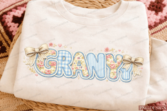 Preppy Floral Mama Coquette Bow PNG Bundle mama png, mamaw Product Image 4