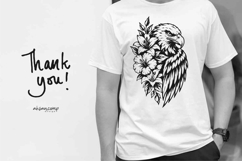 Floral Bird Silhouette SVG Product Image 4