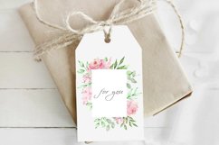 Watercolor Boho roses frame clipart Product Image 4