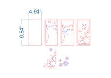 Pig Frame SVG laser cut file for Glowforge Product Image 4