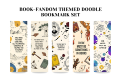 Cute Bookish Doodle Bookmark Set|Fandom Inspired Reading Product Image 4