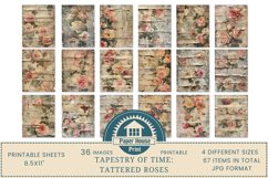 Tapestery of Time Tattered Floral Printable Vintage Paper Product Image 4