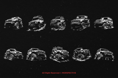 10 Bundle Dark Art Dirt Jeep Car Off-Road Mud 4x4 Double Product Image 6