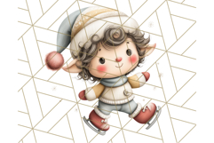 Storybook Santa &amp; Friends PNG Clipart, Christmas Png Clipart Product Image 4