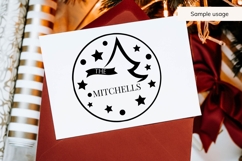 Christmas Family Name SVG - Christmas Tree Product Image 4