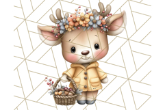 Thanksgiving Woodland Animals Clipart PNG Product Image 4