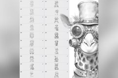 60 Procreate Steampunk Animals Stamp Brushes Product Image 6