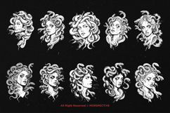 10 Bundle Dark Art Medusa Women Snake Head Mythology God Product Image 6