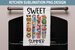 Summer Kitchen Towel Design - Summer Sublimation PNG Product Image 1