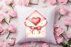 Sweet Valentine Clipart, Watercolor Valentines Day Product Image 4