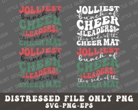 Retro Christmas Hockey Cheerleaders SVG Funny Holiday PNG Product Image 4