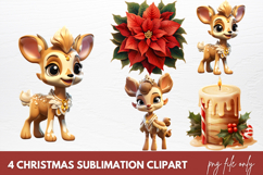 3D Christmas Sublimation Clipart Product Image 1