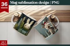 Cute Christmas Mugs Bundle Crochet Christmas 15oz Mug PNG Product Image 4