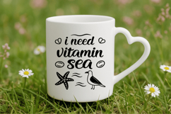 I Need Vitamin Sea SVG Design, Summer &amp; Beach SVG Design Product Image 4