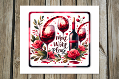 Wine inscriptions | 8 Skinny tumbler sublimation designs Product Image 4