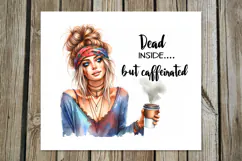 Coffee girl | 4 skinny tumbler Sublimation designs PL Product Image 4