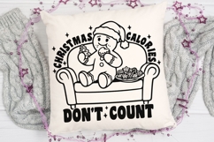 Christmas Calories Don&#039;t Count Svg, Funny Gingerbread Svg. Product Image 5