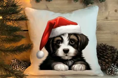 Christmas Peeking Dogs Clipart, Christmas PNG Product Image 4