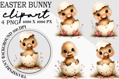 Whimsical Easter Bunny Clipart Product Image 1