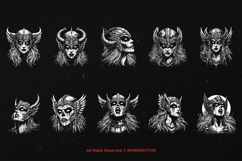 10 Bundle Dark Art Valkyrei Women Mythology Warrior Knight Product Image 6