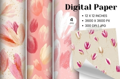 Flower Pattern Background Wallpaper Digital Paper_32 Product Image 1