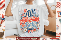 All American Baby Sublimation Design,4th of july Sublimation Product Image 1