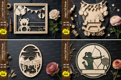 Mega Laser Cut svg Bundle, Wall Art Bundle, laser cut file Product Image 5