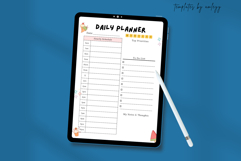 Cute Daily Planner Template Canva Editable, Aesthetic Product Image 3