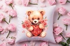 Vintage Valentines Day Flowers Clipart Product Image 4