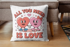 Groovy Valentine&#039;s Day PNG Bundle 18 Retro Sublimation Desig Product Image 4