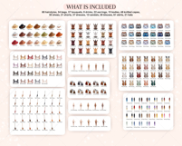Boho Besties Clipart Set Create Stylish Bohemian Designs Product Image 4