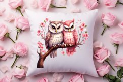 Couple Owl Valentines Day Clipart, Couple Owl Clipart Product Image 4