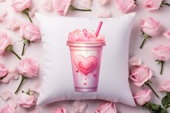 Valentine Coffee Cup Sublimation Clipart Product Image 4