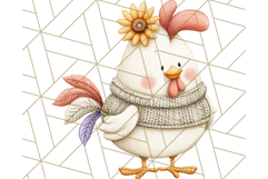 Fall Farm Animal Clipart, Autumn Barnyard PNG Illustrations Product Image 4