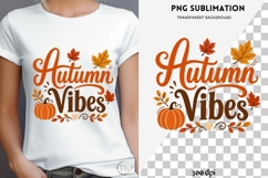 Autumn phrase png design for T-shirts Product Image 3