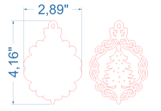 Christmas Tree Toy SVG laser cut file for Glowforge Product Image 4