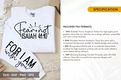 Fear Not Isaiah SVG Design - Sleeve T-shirt SVG Product Image 4